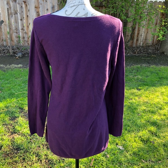 J. Jill Purple long sleeve tunic - Picture 4 of 5